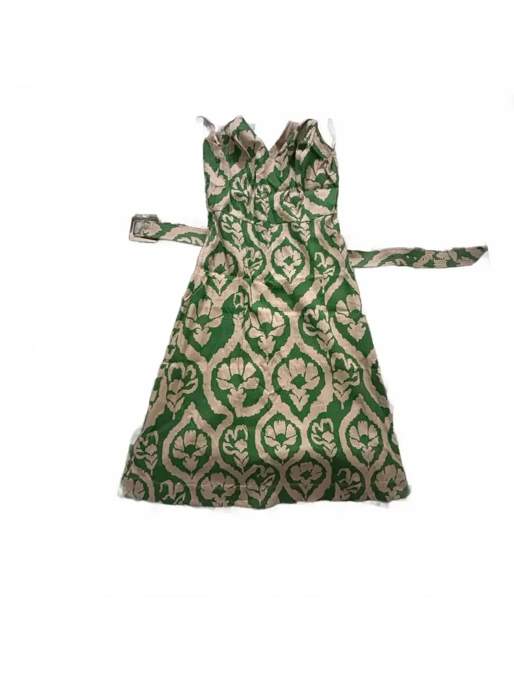 White House Black Market Belted Linen Dress - Picture 3 of 7